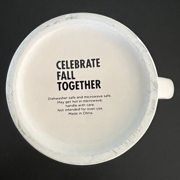 CELEBRATE FALL TOGETHER Tall Ceramic Autumn Theme Coffee Tea Mug - Picture 11 of 11